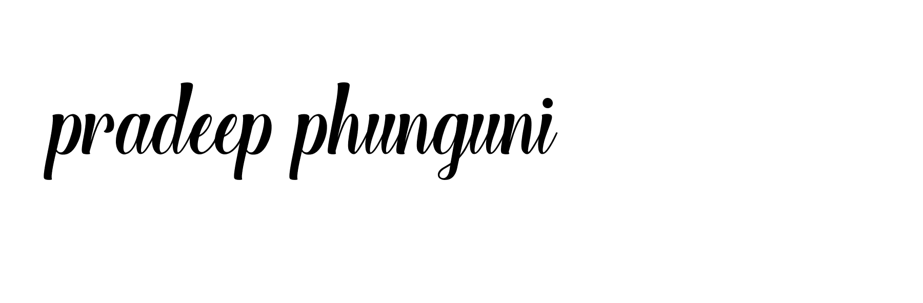 Signature of pradeep-phunguni