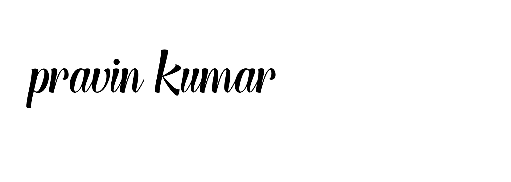 Signature of pravin-kumar-