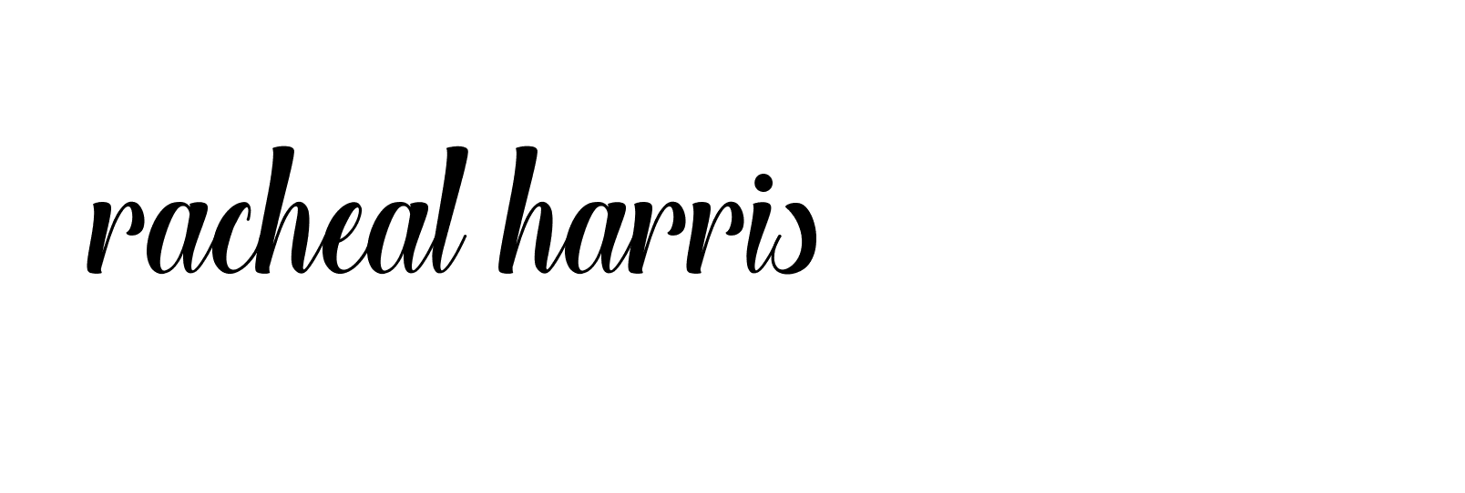 Signature of racheal-harris