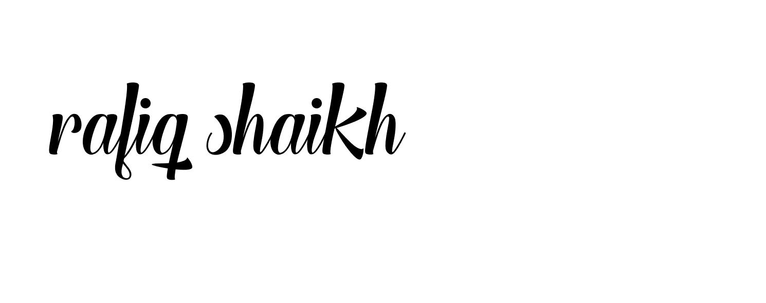 Signature of rafiq-shaikh