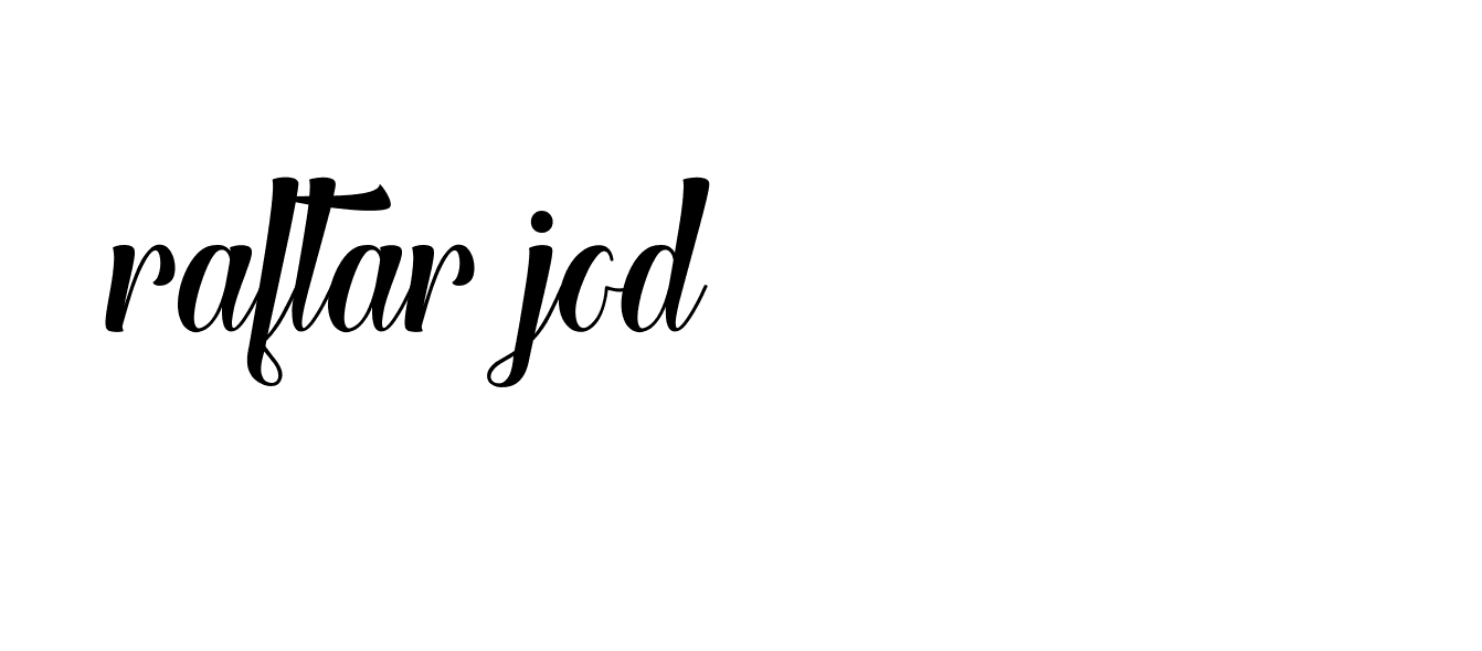 Signature of raftar-jod