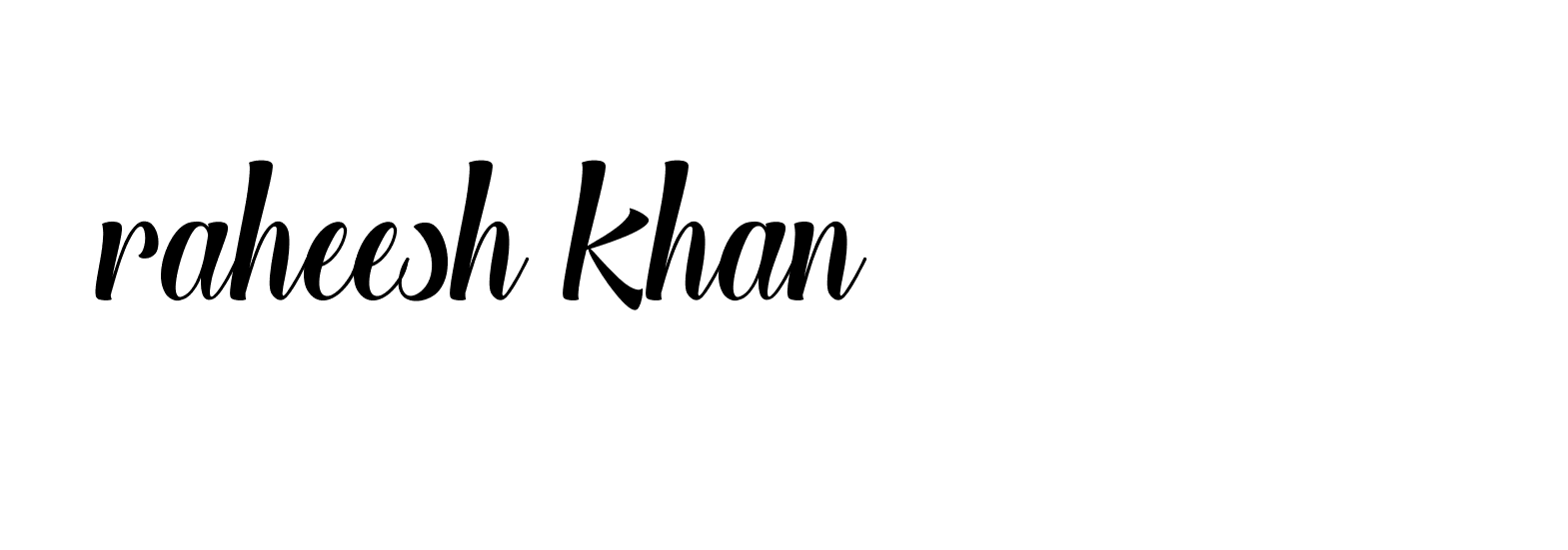 Signature of raheesh-khan