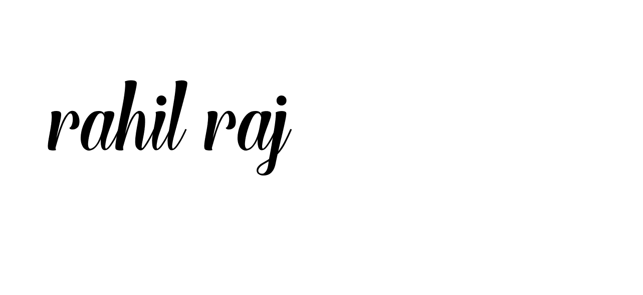 Signature of rahil-raj