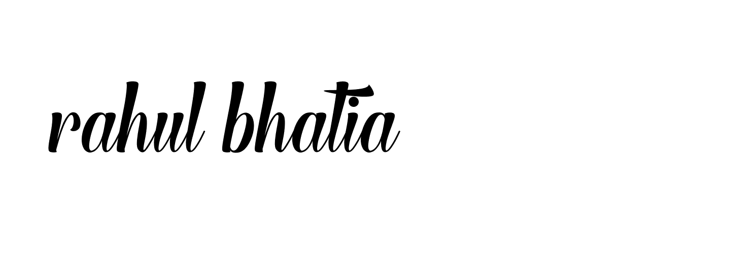 Signature of rahul-bhatia