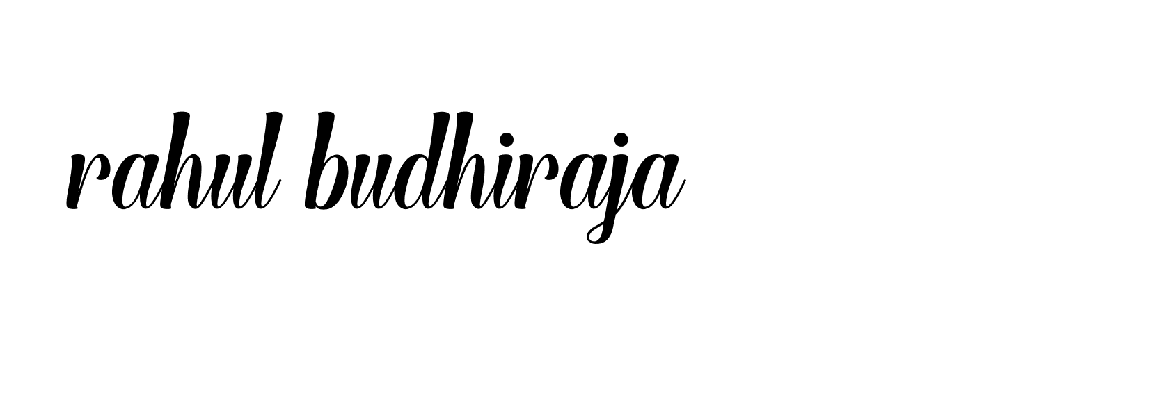 Signature of rahul-budhiraja