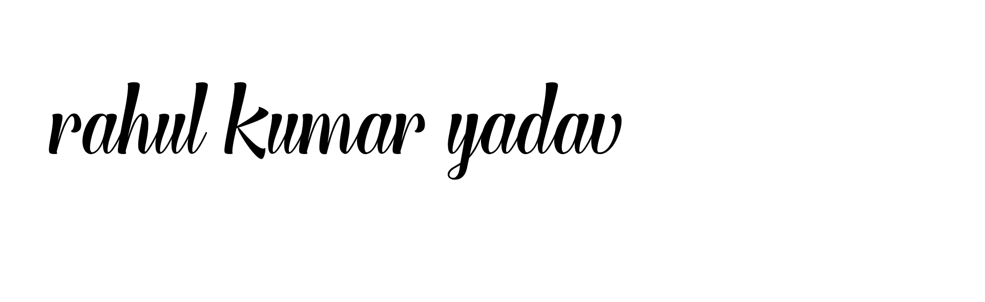 Signature of rahul-kumar-yadav