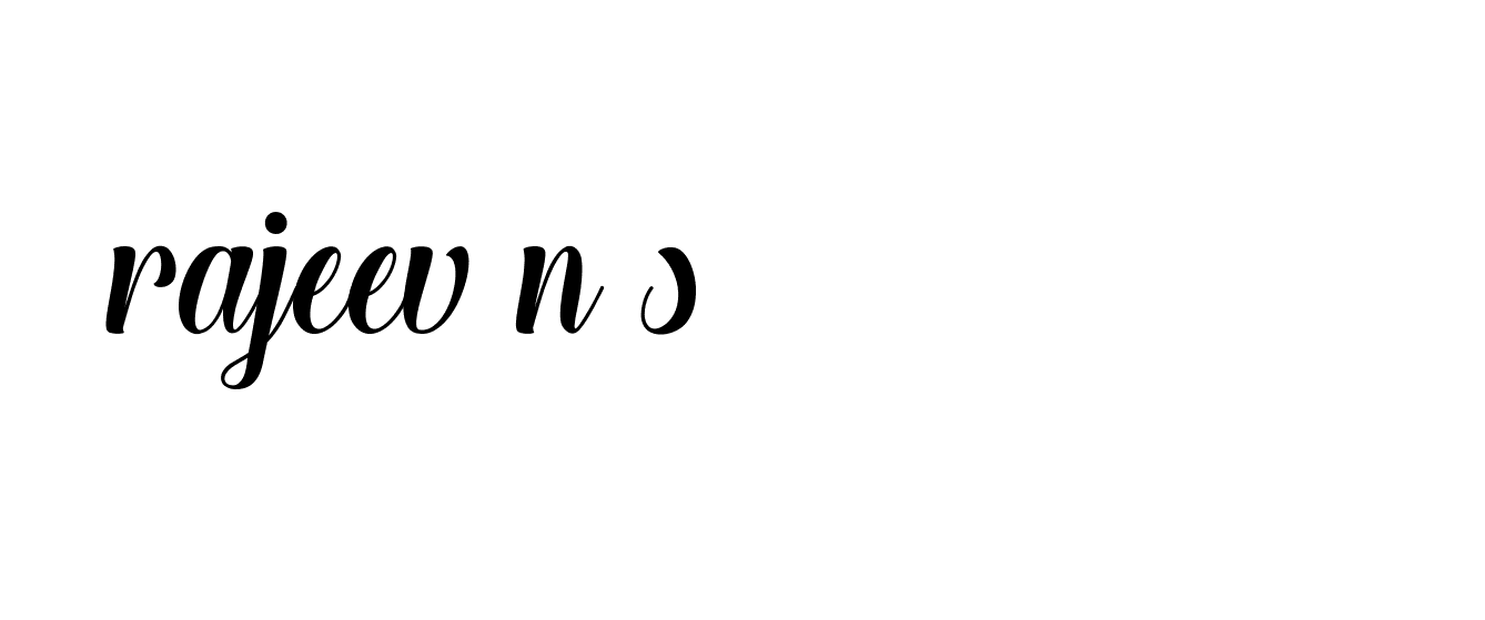 Signature of rajeev-n-s