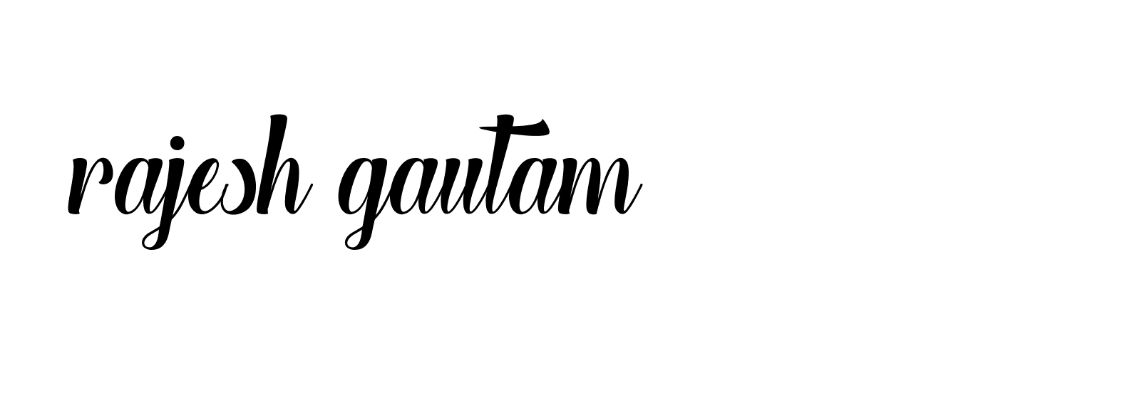 Signature of rajesh-gautam