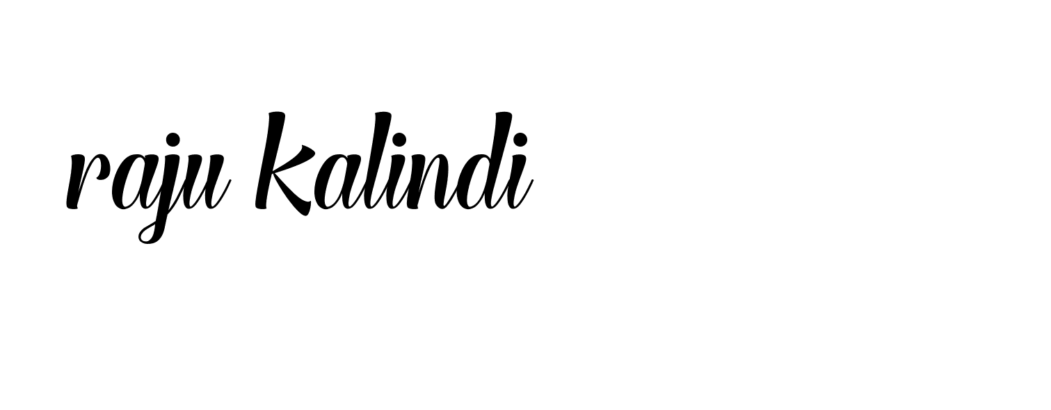 Signature of raju-kalindi-