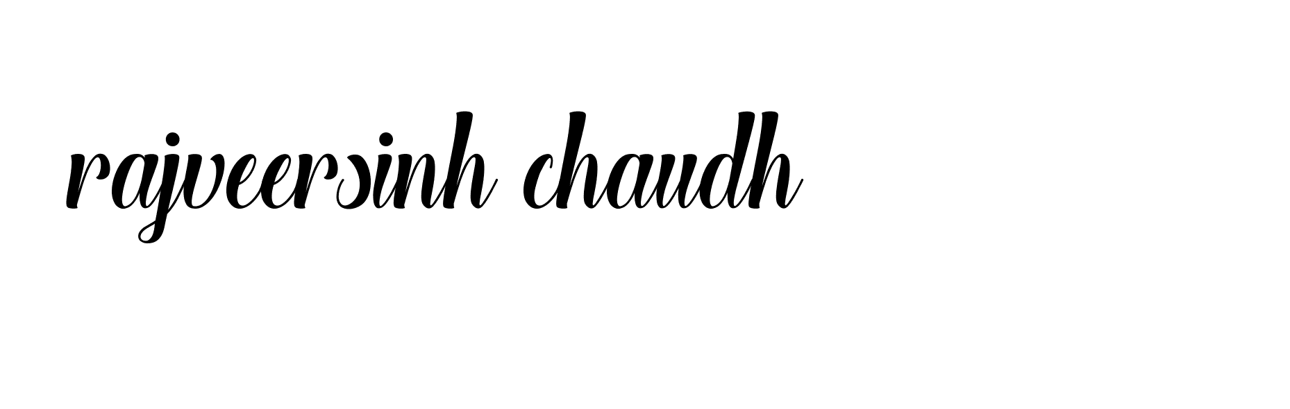 Signature of rajveersinh-chaudh