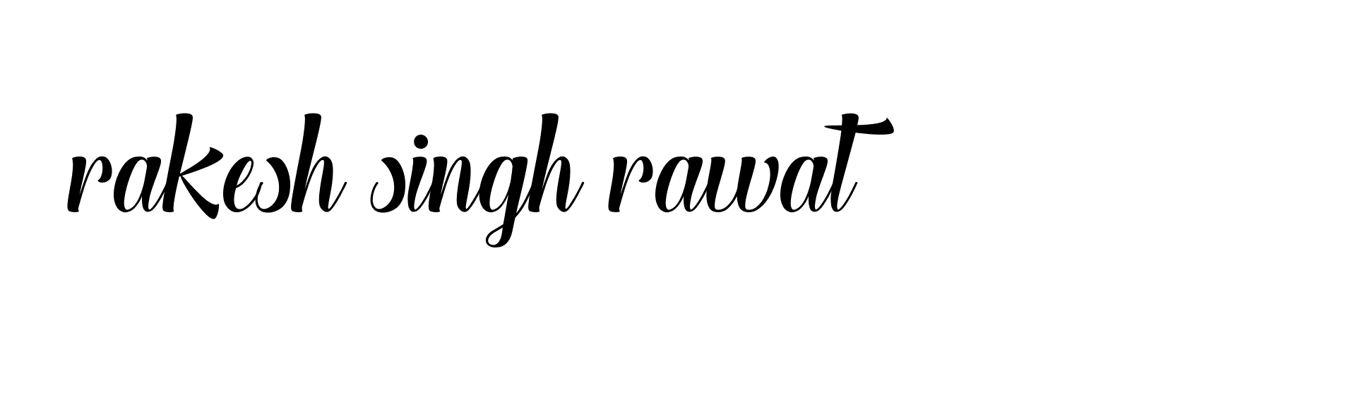 Signature of rakesh-singh-rawat