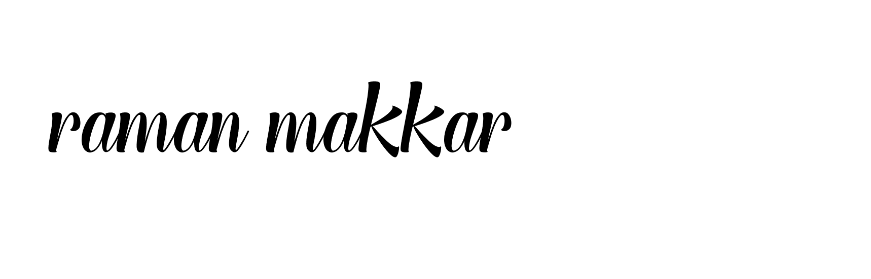 Signature of raman-makkar