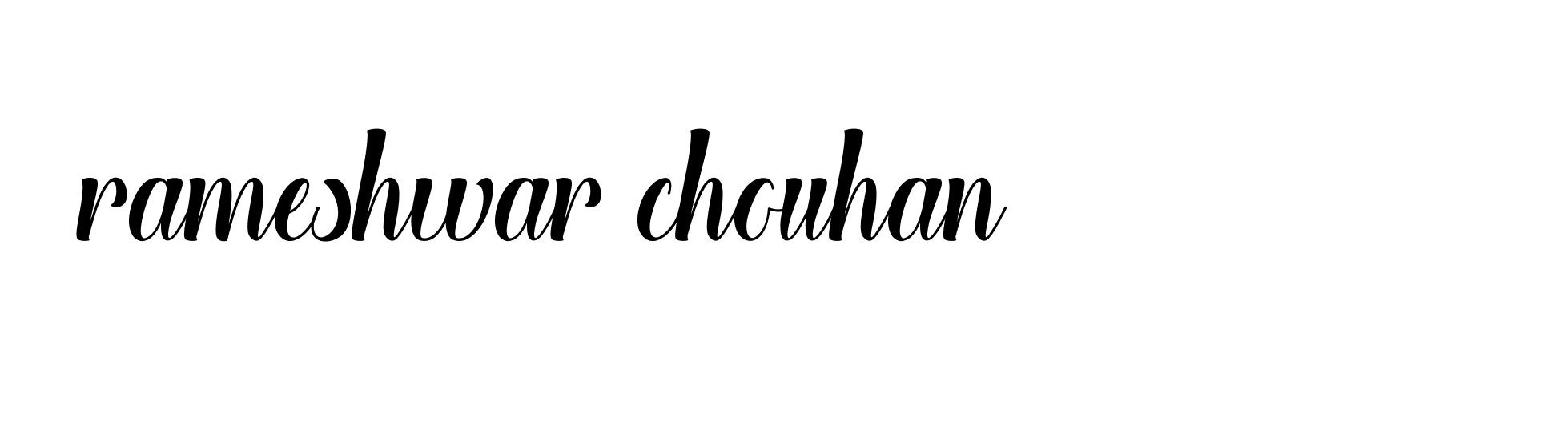 Signature of rameshwar-chouhan