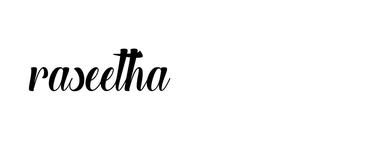 Signature of raseetha