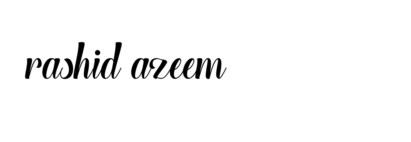 Signature of rashid-azeem