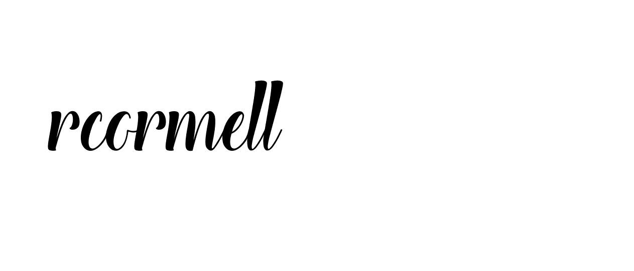 Signature of rcormell