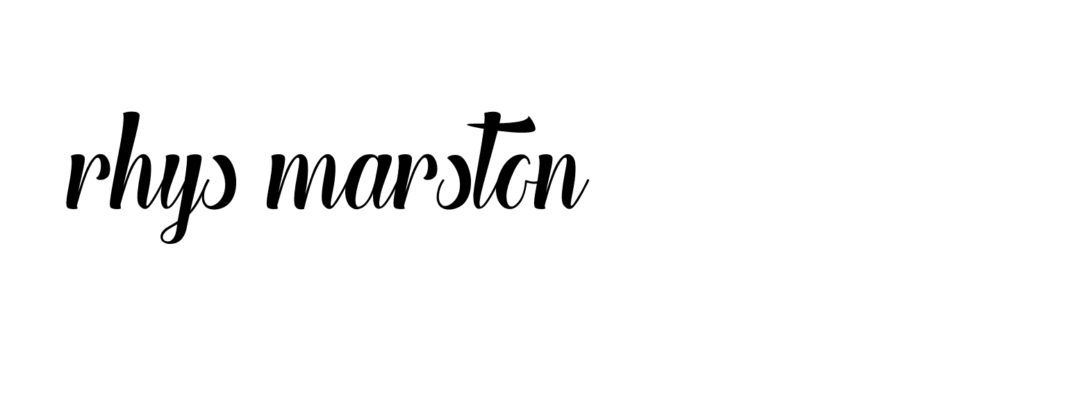 Signature of rhys-marston