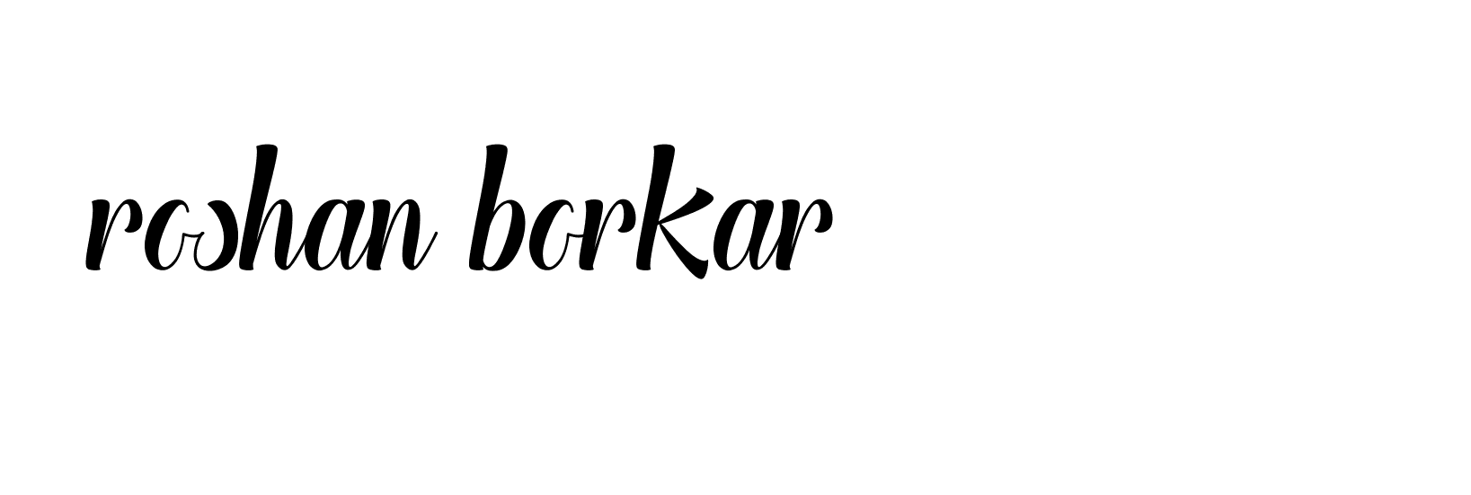 Signature of roshan-borkar