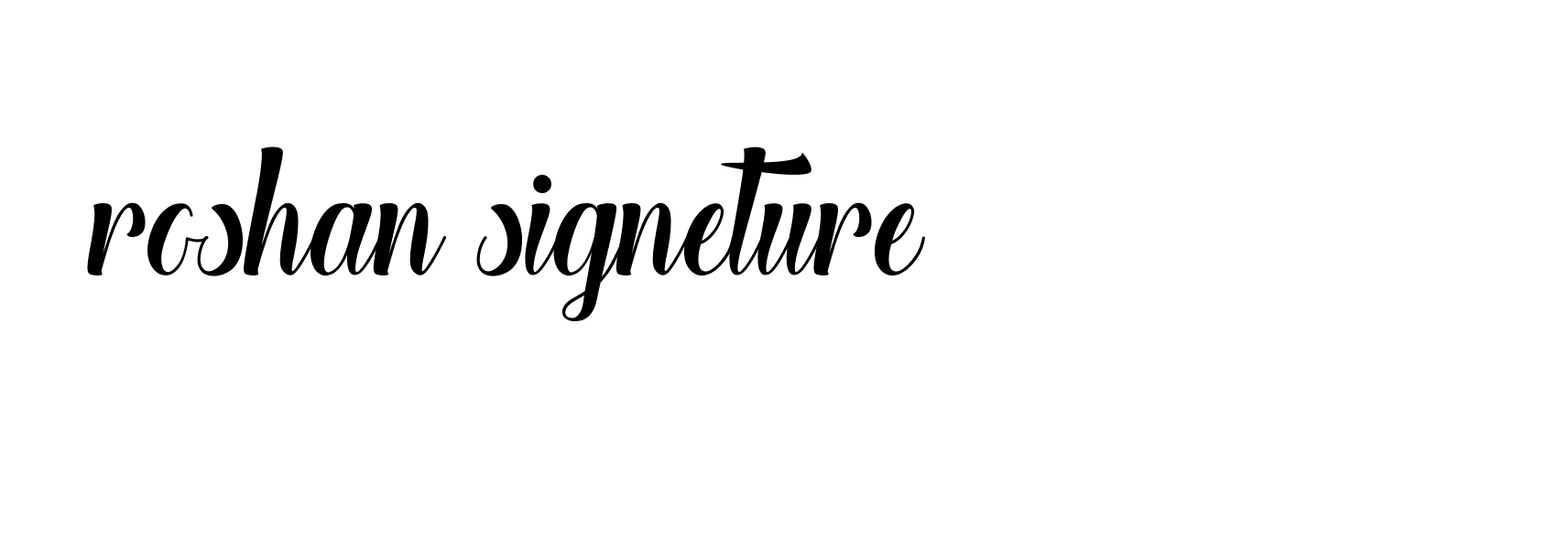 Signature of roshan-signeture