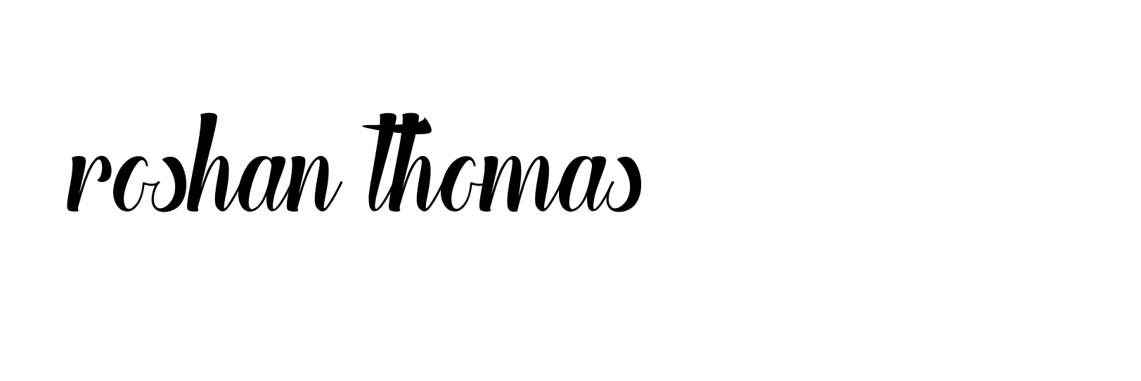 Signature of roshan-thomas