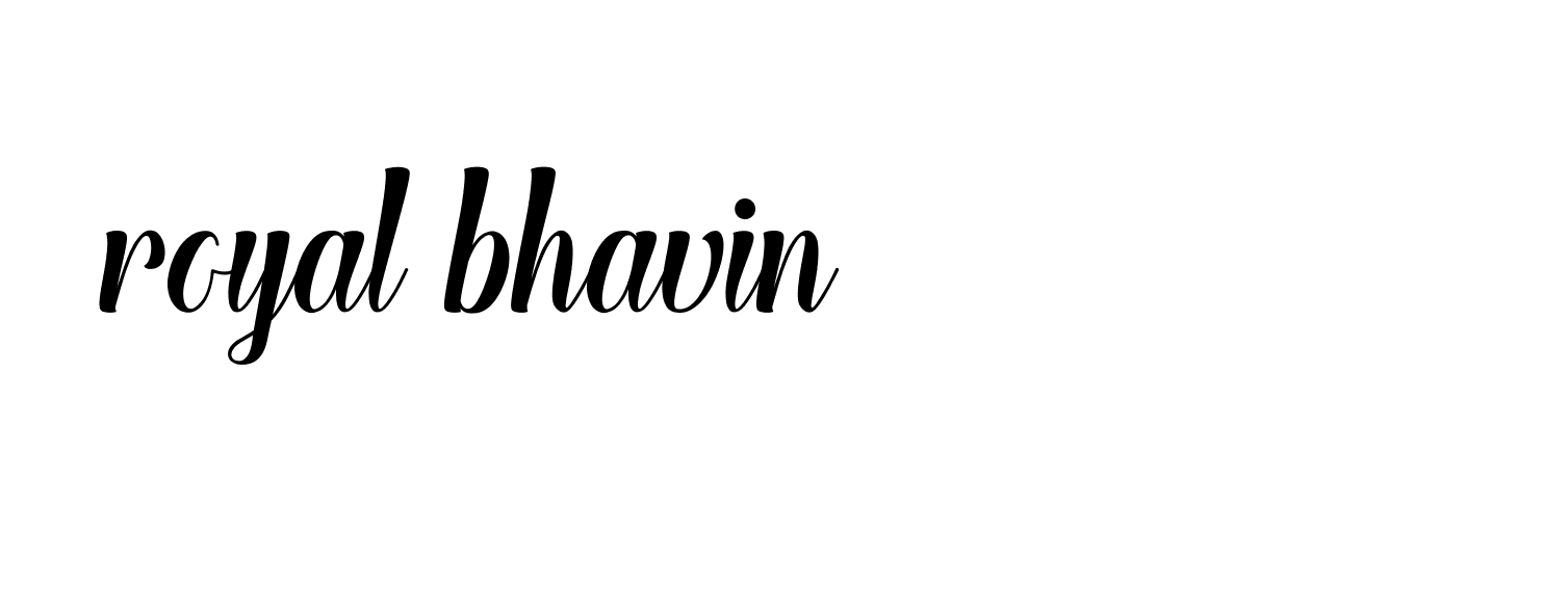 Signature of royal-bhavin