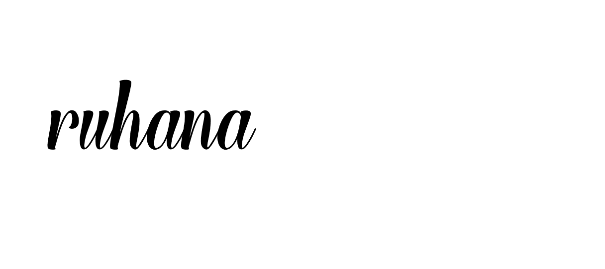 Signature of ruhana