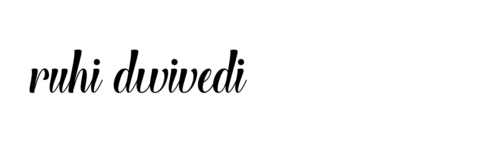 Signature of ruhi-dwivedi-