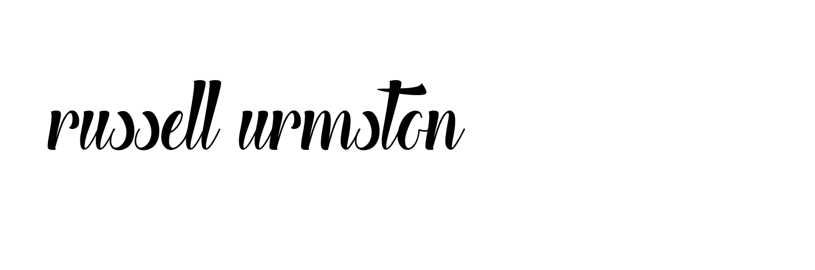 Signature of russell-urmston