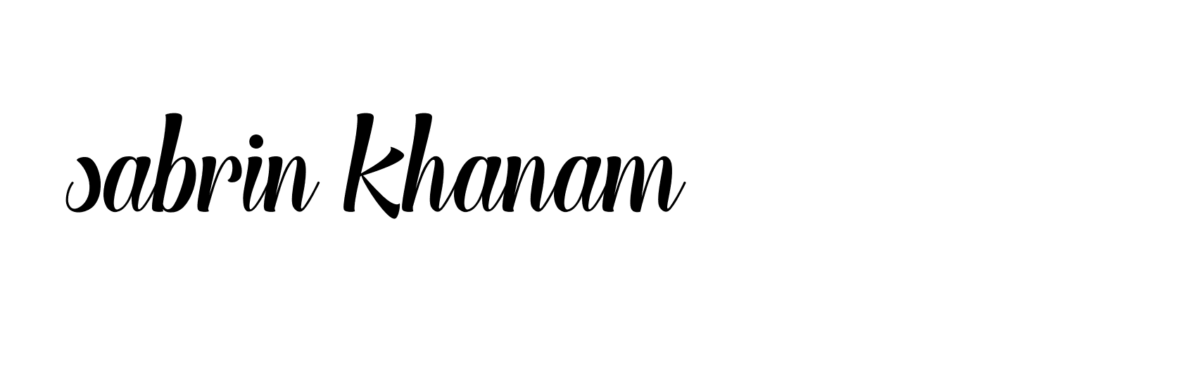 Signature of sabrin-khanam