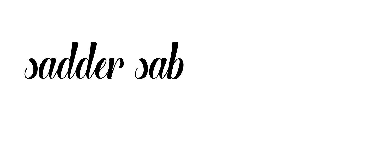 Signature of sadder-sab