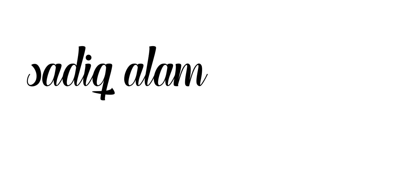 Signature of sadiq-alam