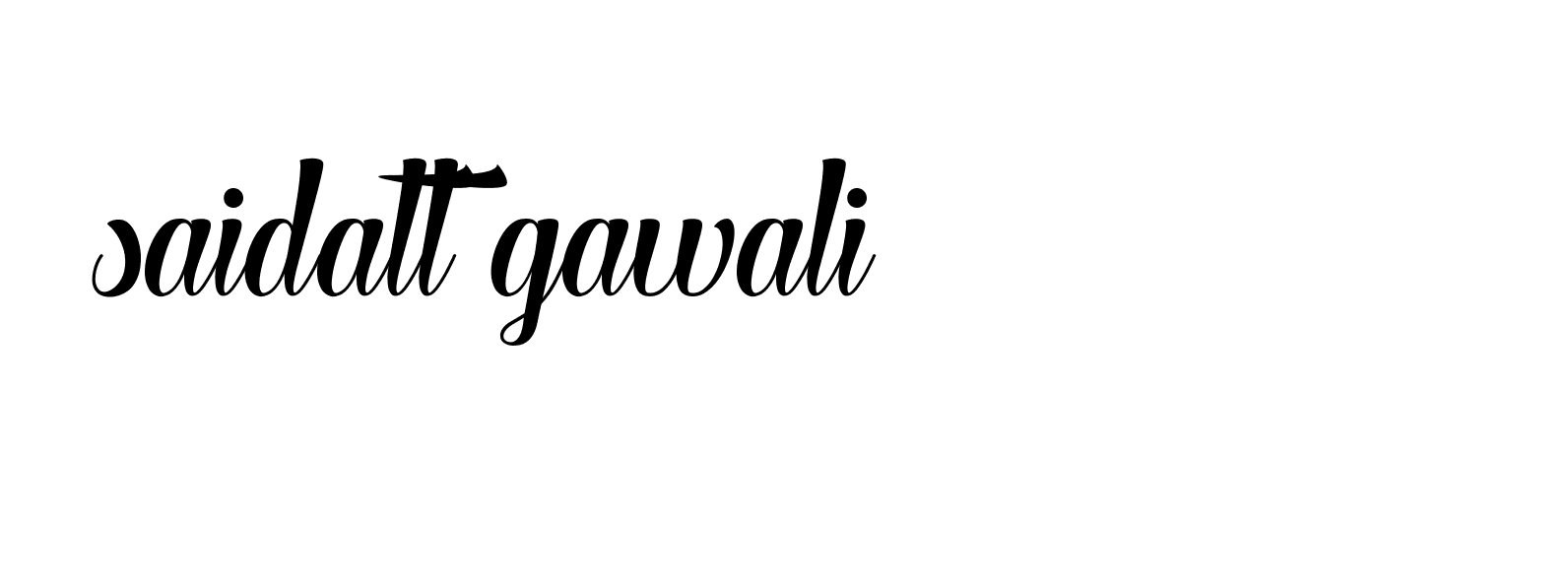 Signature of saidatt-gawali