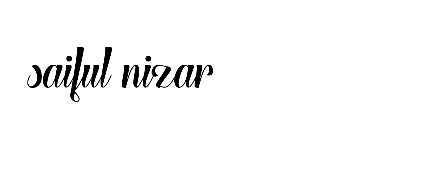 Signature of saiful-nizar