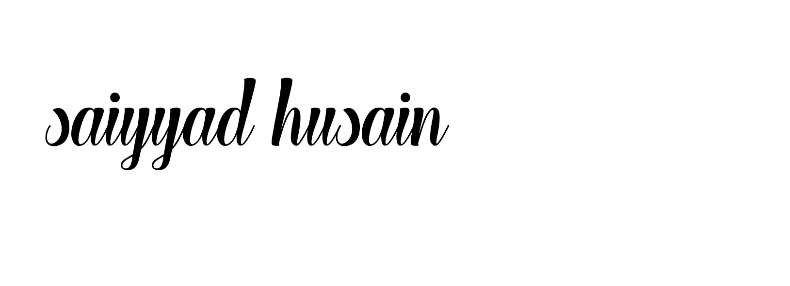 Signature of saiyyad-husain