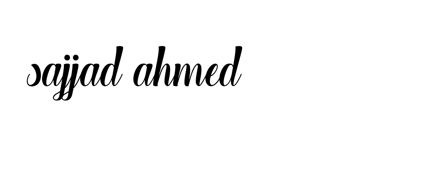 Signature of sajjad-ahmed