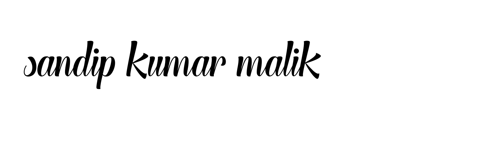 Signature of sandip-kumar-malik