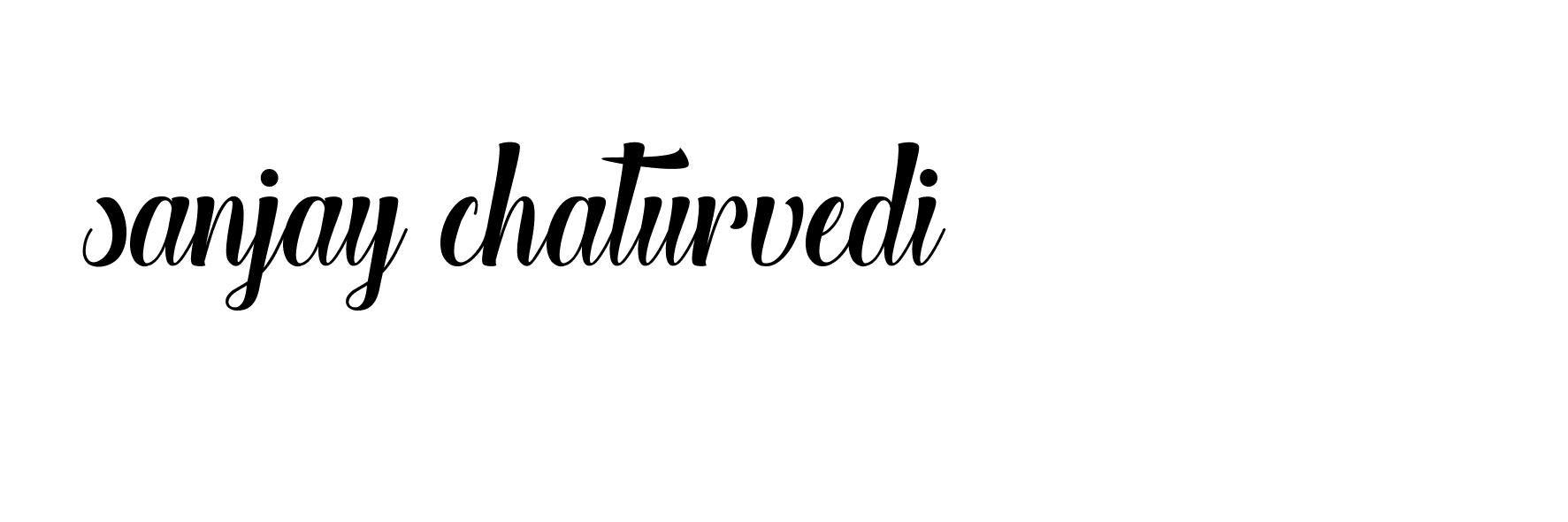 Signature of sanjay-chaturvedi