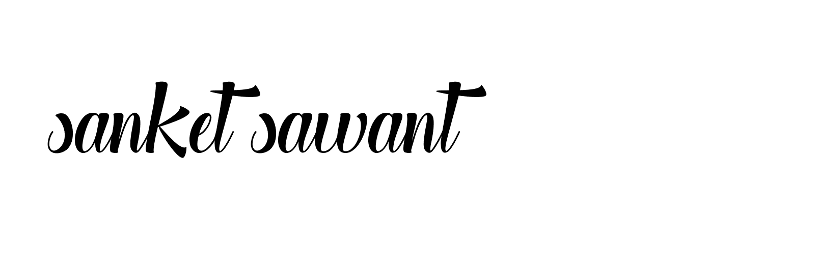 Signature of sanket-sawant