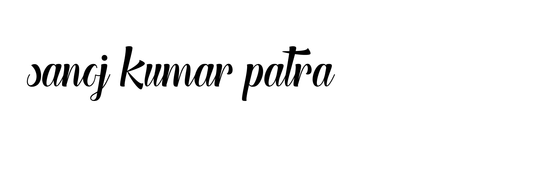 Signature of sanoj-kumar-patra