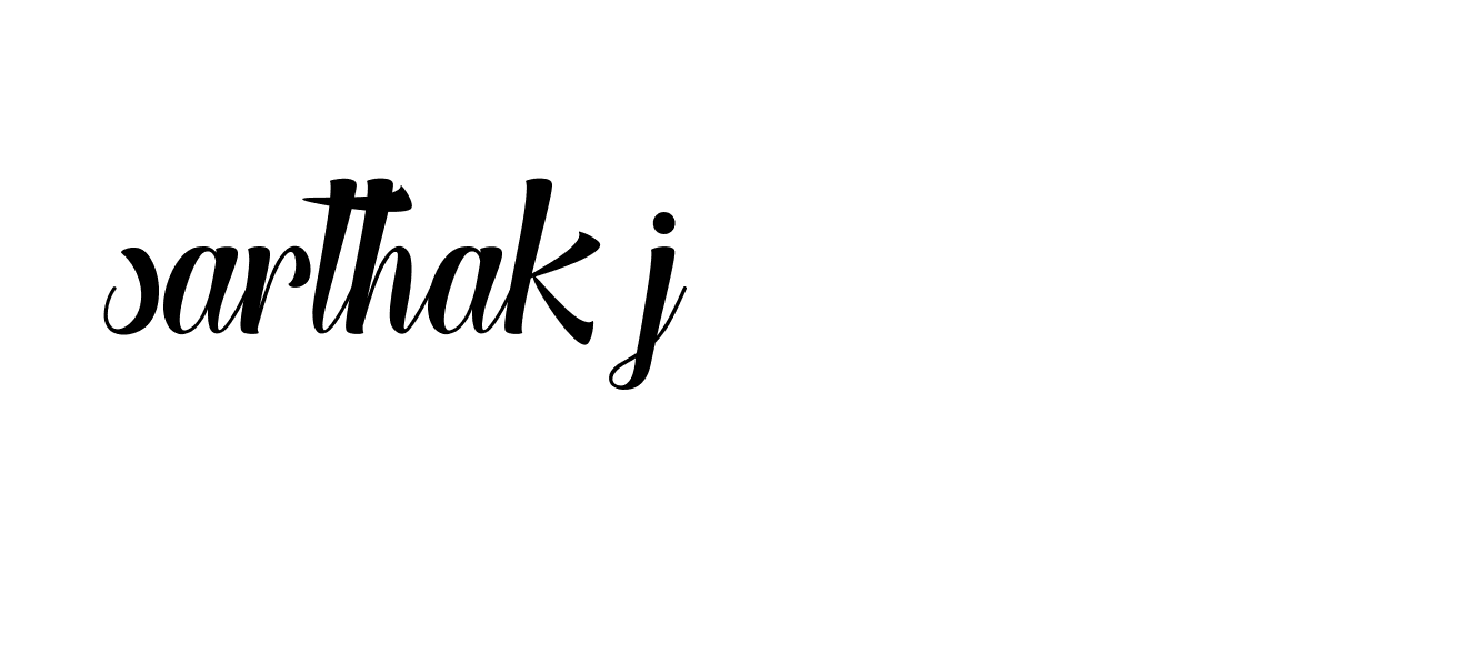 Signature of sarthak-j