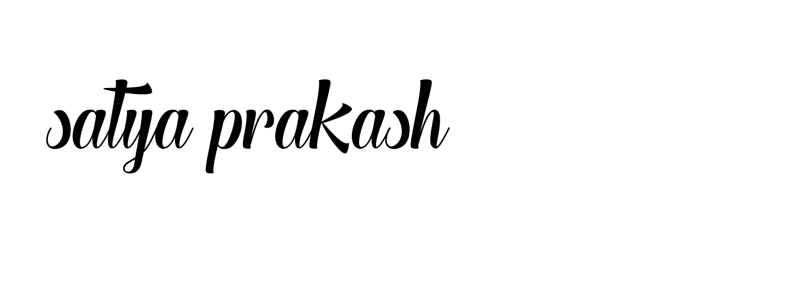 Signature of satya-prakash