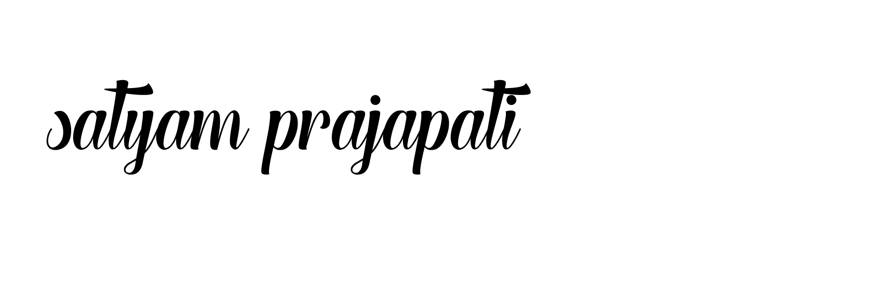 Signature of satyam-prajapati