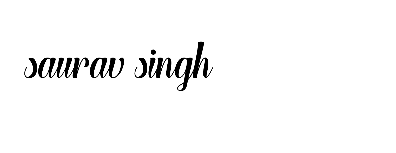 Signature of saurav-singh