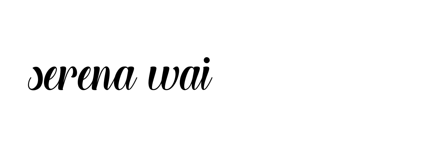 Signature of serena-wai