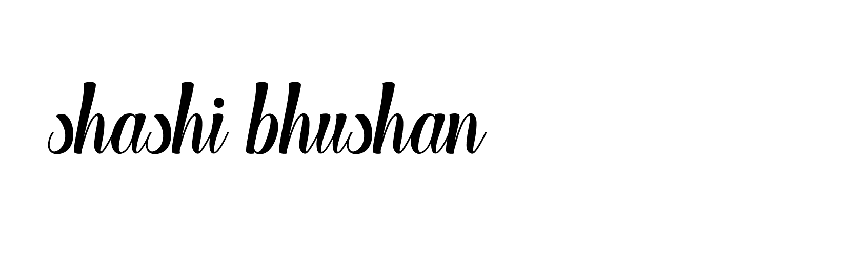 Signature of shashi-bhushan