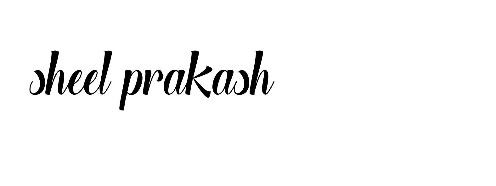 Signature of sheel-prakash