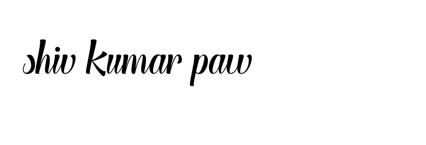 Signature of shiv-kumar-paw