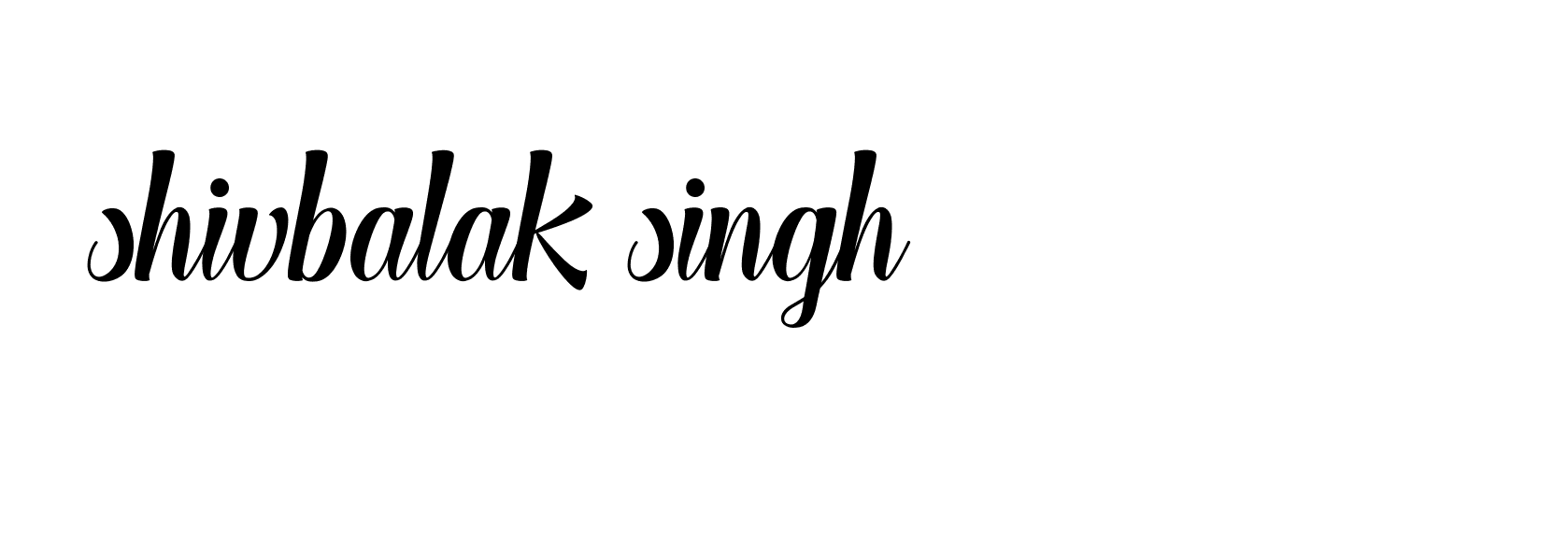 Signature of shivbalak-singh