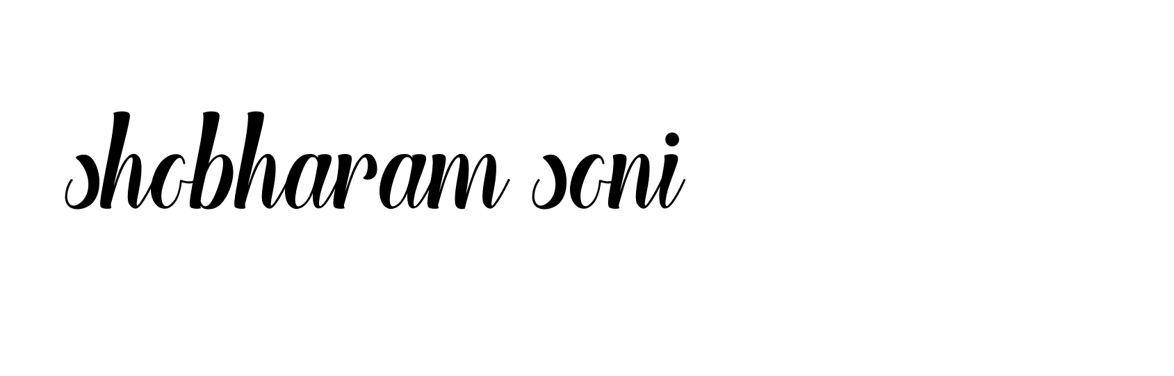 Signature of shobharam-soni