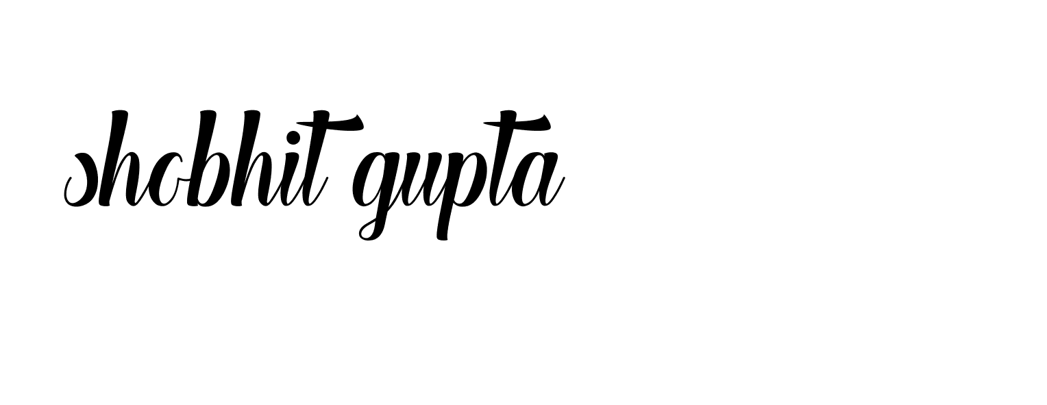 Signature of shobhit-gupta